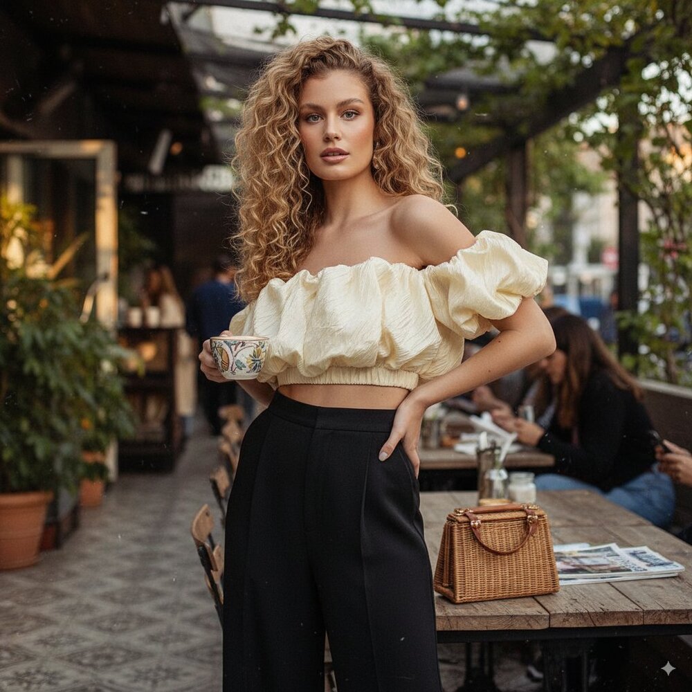 NWT Elliatt Rejoice Crop Top Cream